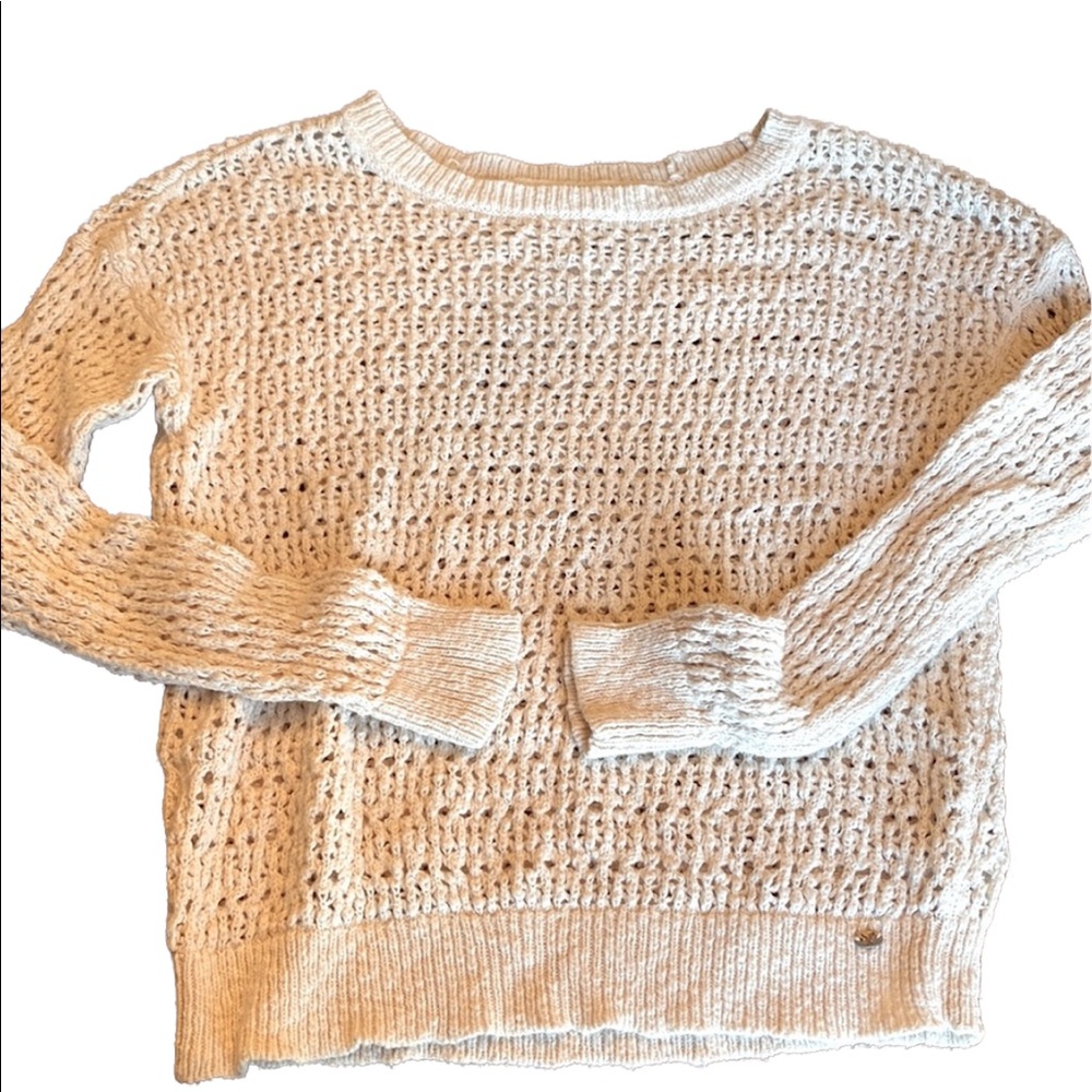 American Eagle Outfitters Cream Knit Sweater